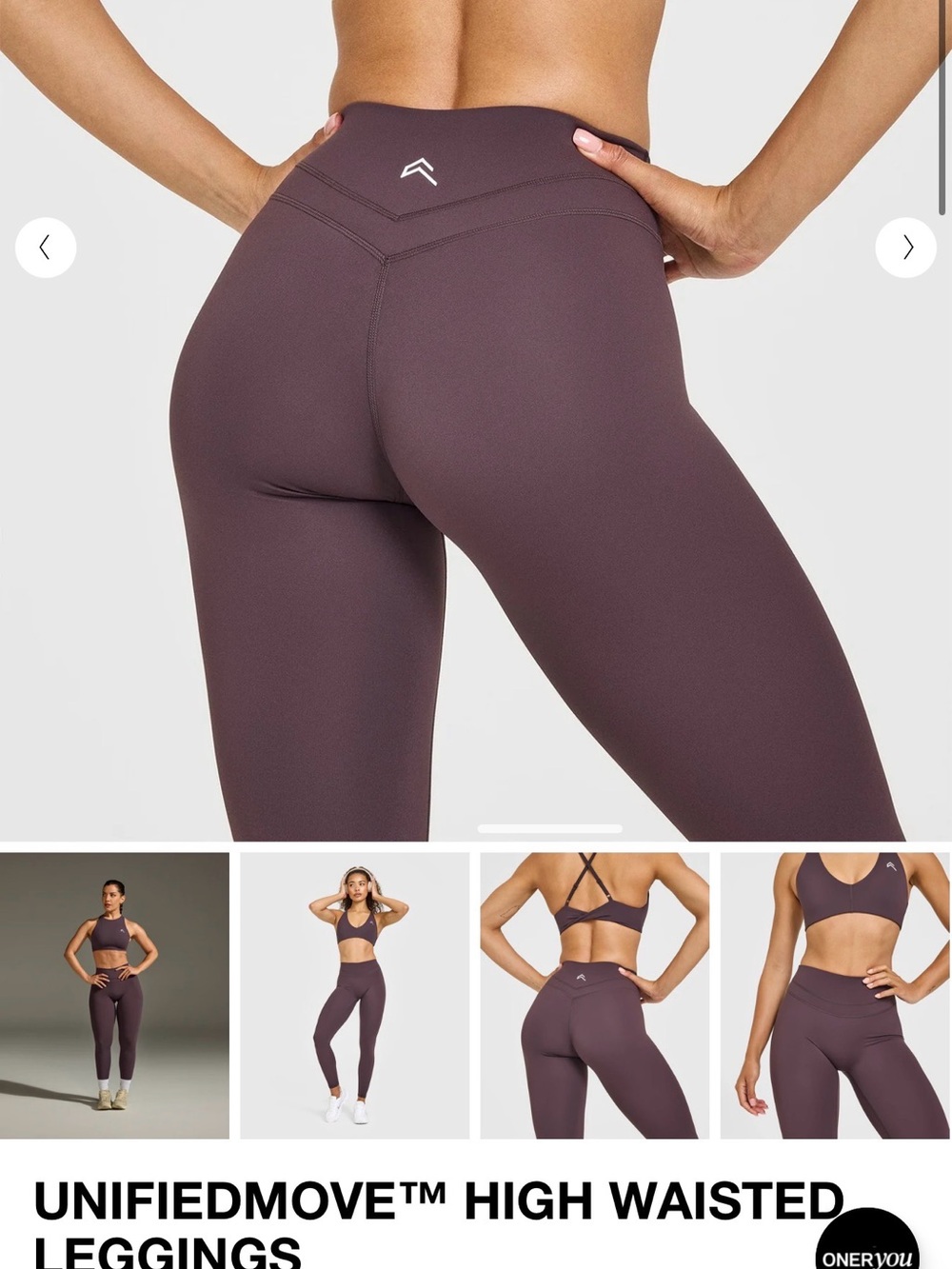 UnifiedMove HighWaisted Leggings Dark Umber Brown Medium Short - Regular Length